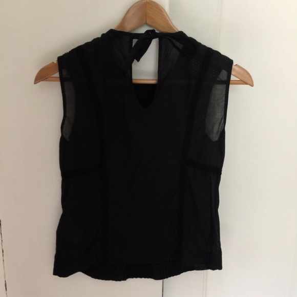 J. Crew Cotton Black Shell Sleeveless Top - Picture 5 of 5